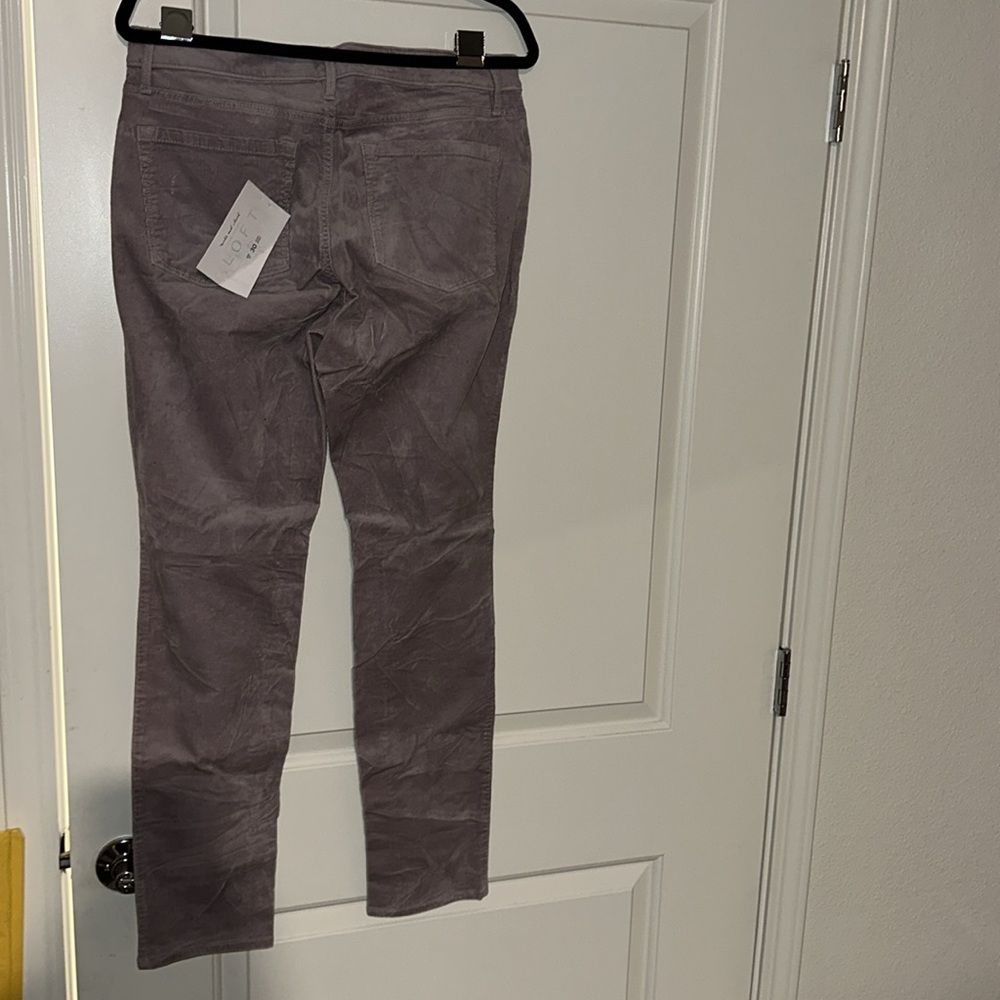 Loft women’s corduroy lavender curvy skinny jeans size 10 - Picture 2 of 3